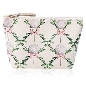 Makeup Cosmetic Pouch Bag - Cute Toiletry Case - Golf